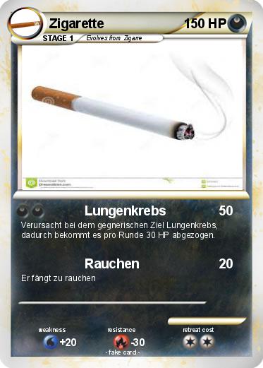 Pokemon Zigarette