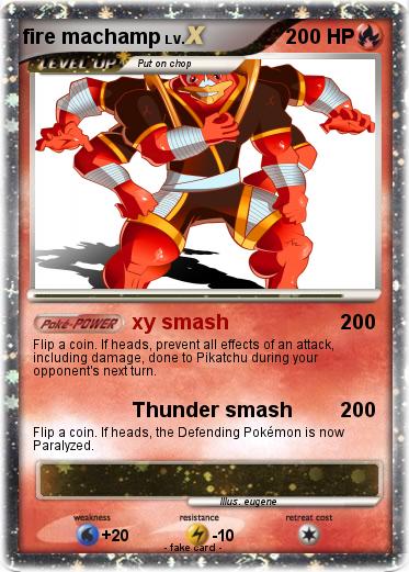 Pokemon fire machamp