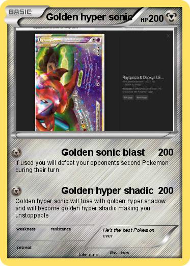 Pokemon Golden hyper sonic