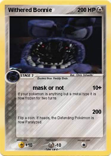 Pokemon Withered Bonnie