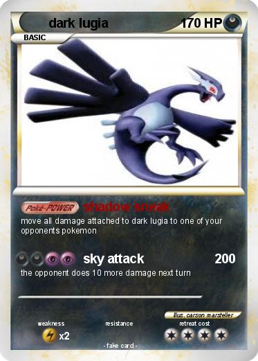 Pokemon dark lugia