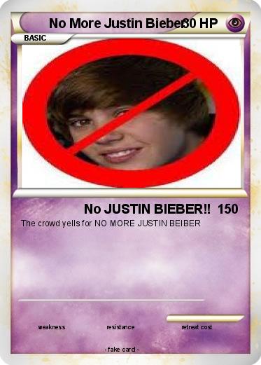 Pokemon No More Justin Bieber