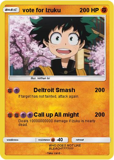 Pokemon vote for Izuku