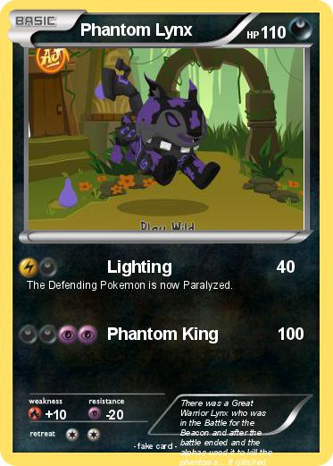 Pokemon Phantom Lynx