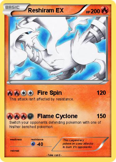 Pokemon Reshiram EX