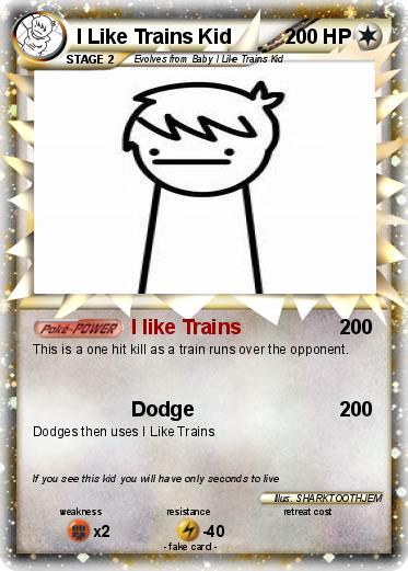 Pokemon I Like Trains Kid