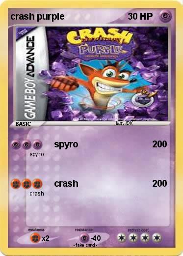 Pokemon crash purple