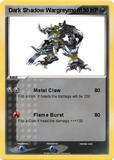 Pokemon Dark Shadow Wargreymon