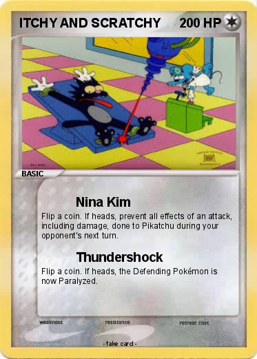 Pokemon ITCHY AND SCRATCHY Pokemon ITCHY AND SCRATCHY