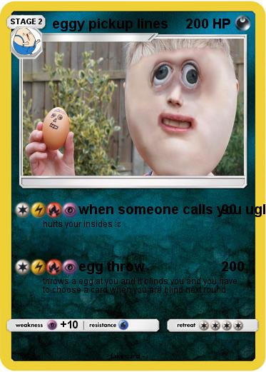 Pokemon eggy pickup lines