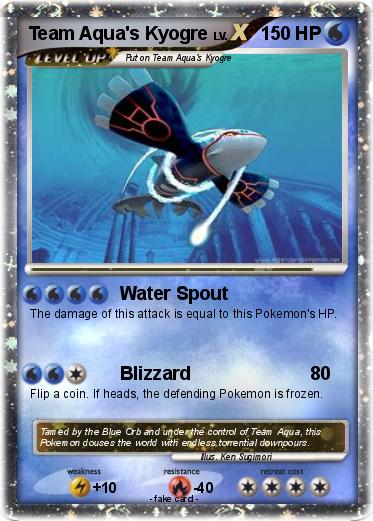 Pokemon Team Aqua's Kyogre