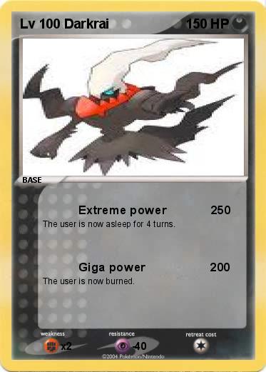 Pokemon Lv 100 Darkrai