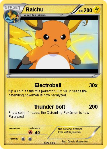 Pokemon Raichu