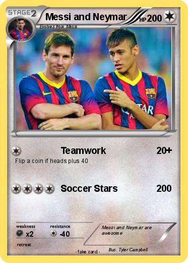 Pokemon Messi and Neymar