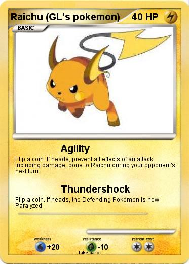 Pokemon Raichu (GL's pokemon)