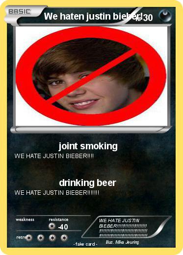 Pokemon We haten justin bieber!