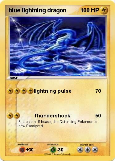 Pokemon blue lightning dragon