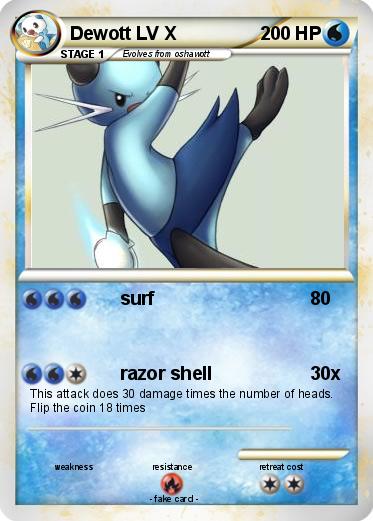 Pokemon Dewott LV X