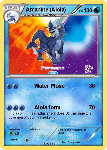 Pokemon Arcanine (Alola)