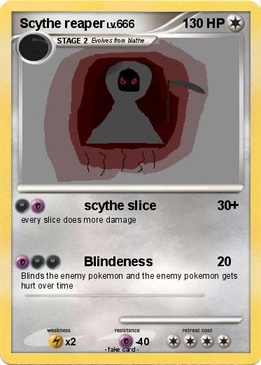 Pokemon Scythe reaper
