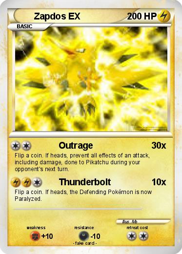Pokemon Zapdos EX