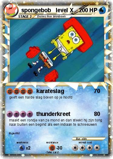 Pokemon spongebob   level X