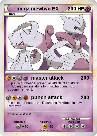 Pokemon mega mewtwo EX