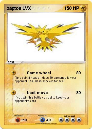Pokemon zaptos LVX