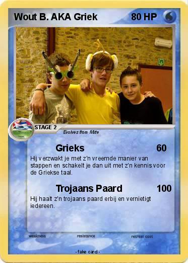 Pokemon Wout B. AKA Griek