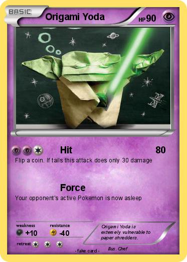 Pokemon Origami Yoda