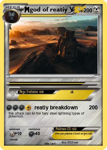 Pokemon god of reatiy V Pokemon god of reatiy V
