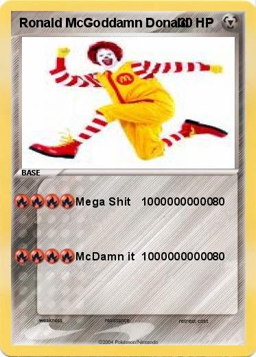 Pokemon Ronald McGoddamn Donald