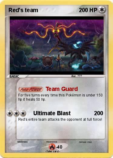 Pokemon Red's team