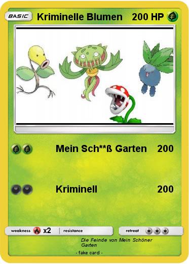 Pokemon Kriminelle Blumen