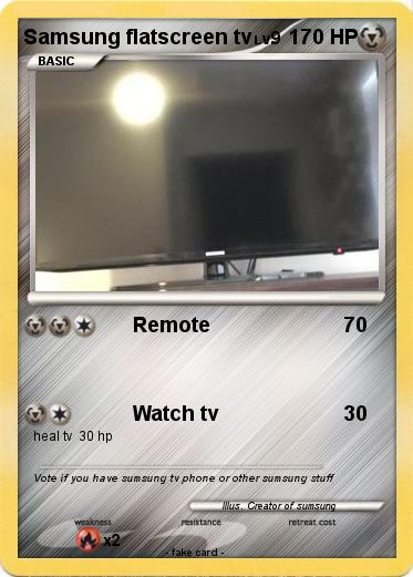 Pokemon Samsung flatscreen tv