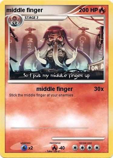Pokemon middle finger