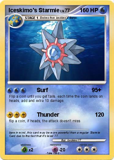 Pokemon Iceskimo's Starmie