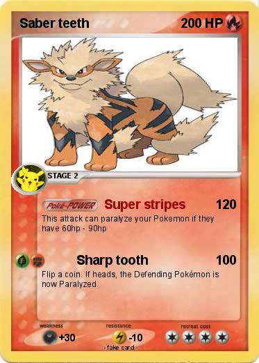 Pokemon Saber teeth