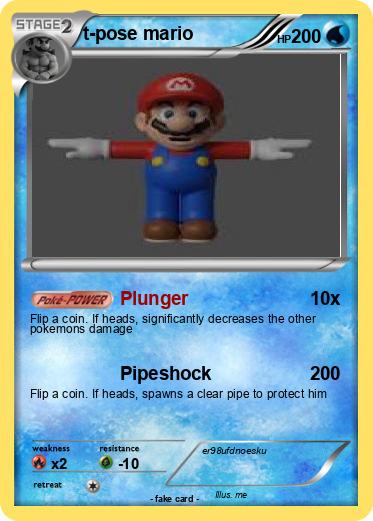 Pokemon t-pose mario