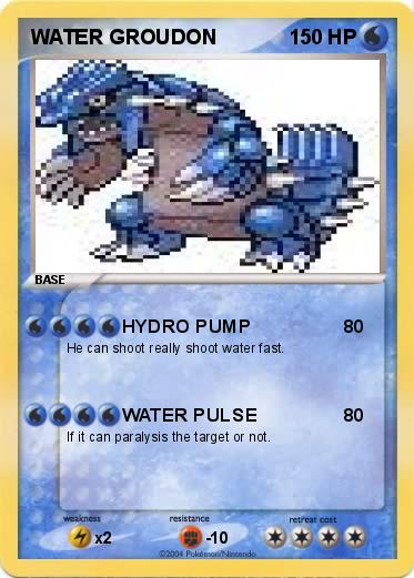 Pokemon WATER GROUDON