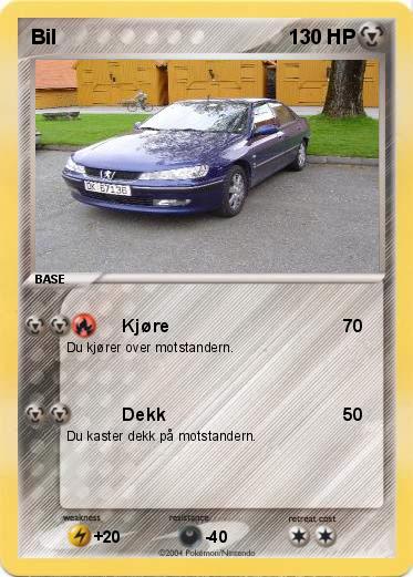 Pokemon Bil