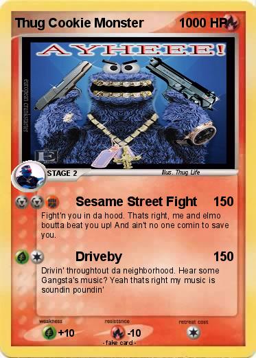 Pokemon Thug Cookie Monster