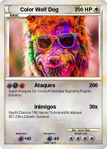 Pokemon Color Wolf Dog