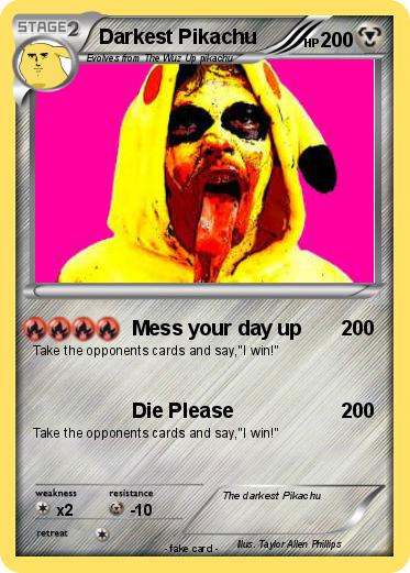Pokemon Darkest Pikachu