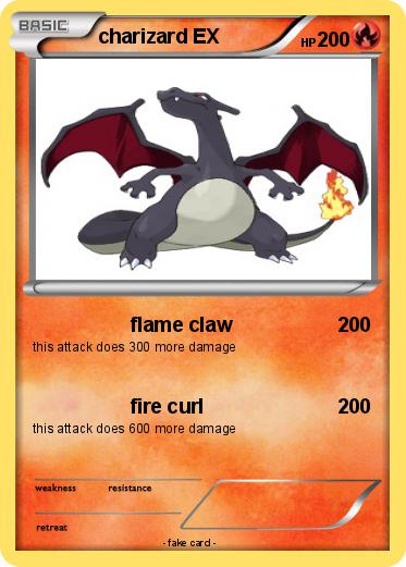 Pokemon charizard EX