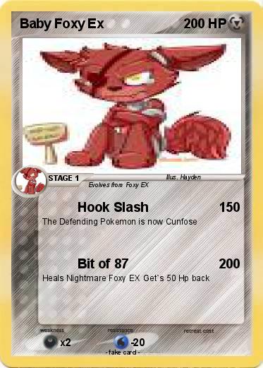 Pokemon Baby Foxy Ex