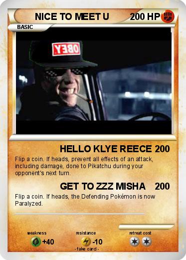 Pokemon NICE TO MEET U