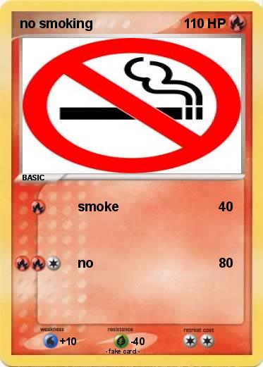 Pokemon no smoking