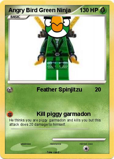 Pokemon Angry Bird Green Ninja