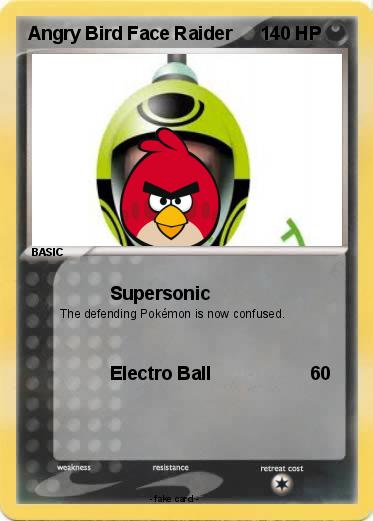 Pokemon Angry Bird Face Raider